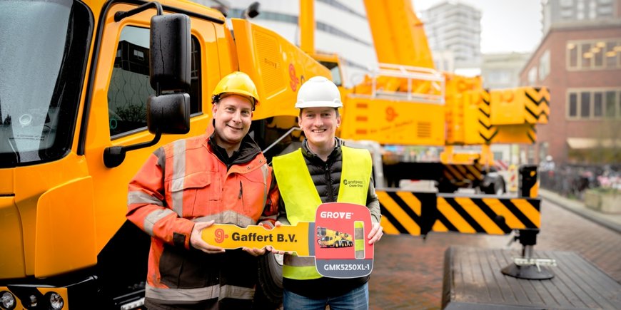 Tall order Grove GMK5250XL-1 called in for high-rise project in downtown Amsterdam